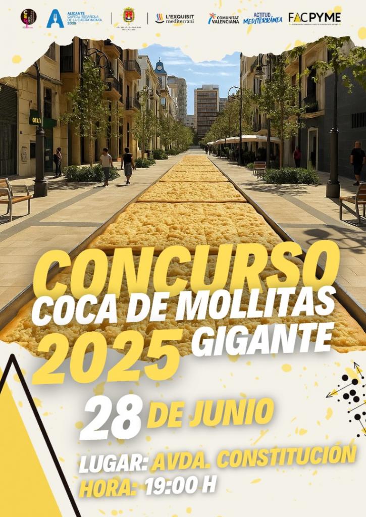 🍰 Самая длинная Coca de Mollitas в Аликанте