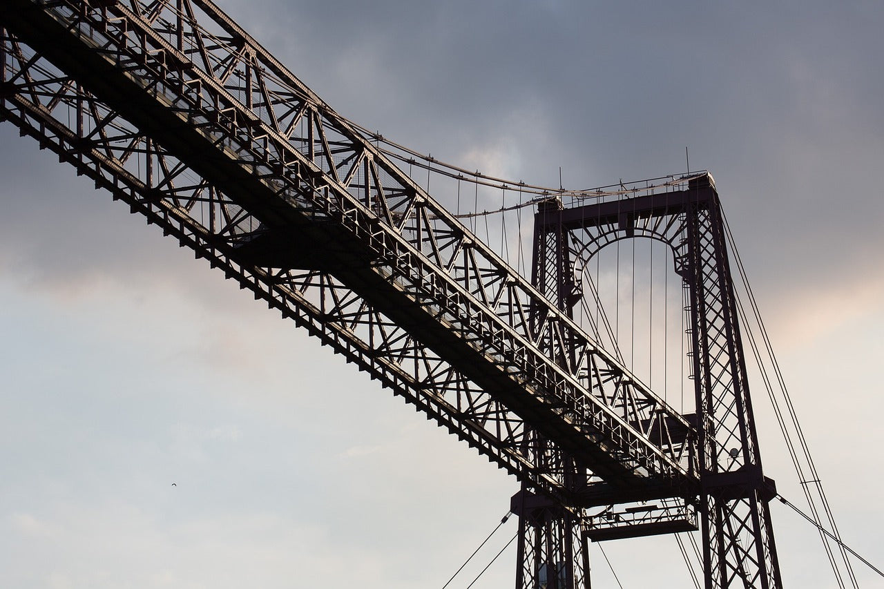 подвесной мост Пуэнте де Вискайя (Puente Colgante) Бильбао, Испания