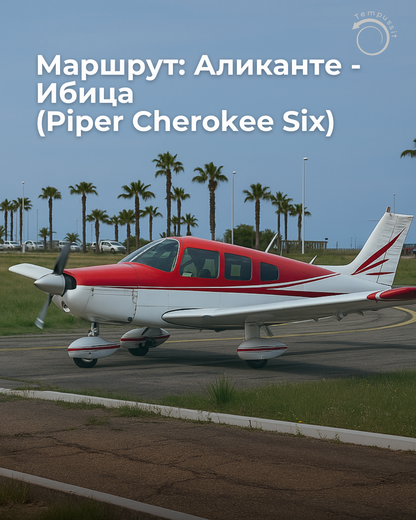 Маршрут Аликанте — Ибица (Piper Cherokee Six)