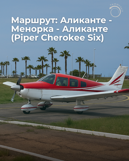 Маршрут Аликанте — Менорка — Аликанте (Piper Cherokee Six)
