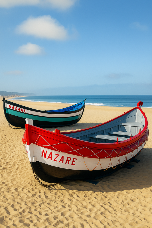 Рыбацкая лодка Nazare Португалия